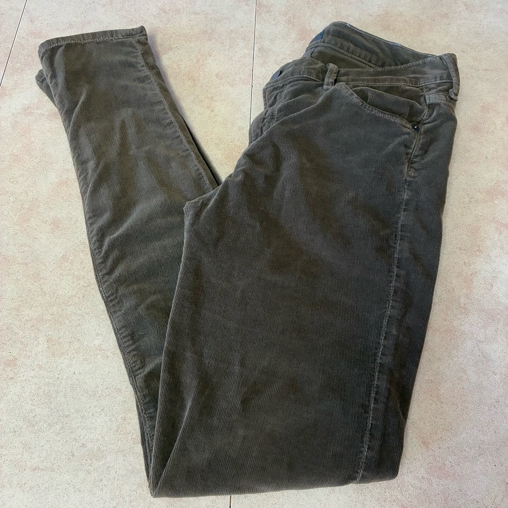 Citizens Of Humanity Brown/Green Corduroy Pants Size 30